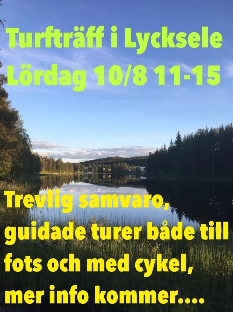 Turf-träff i Lycksele 10/8 2019